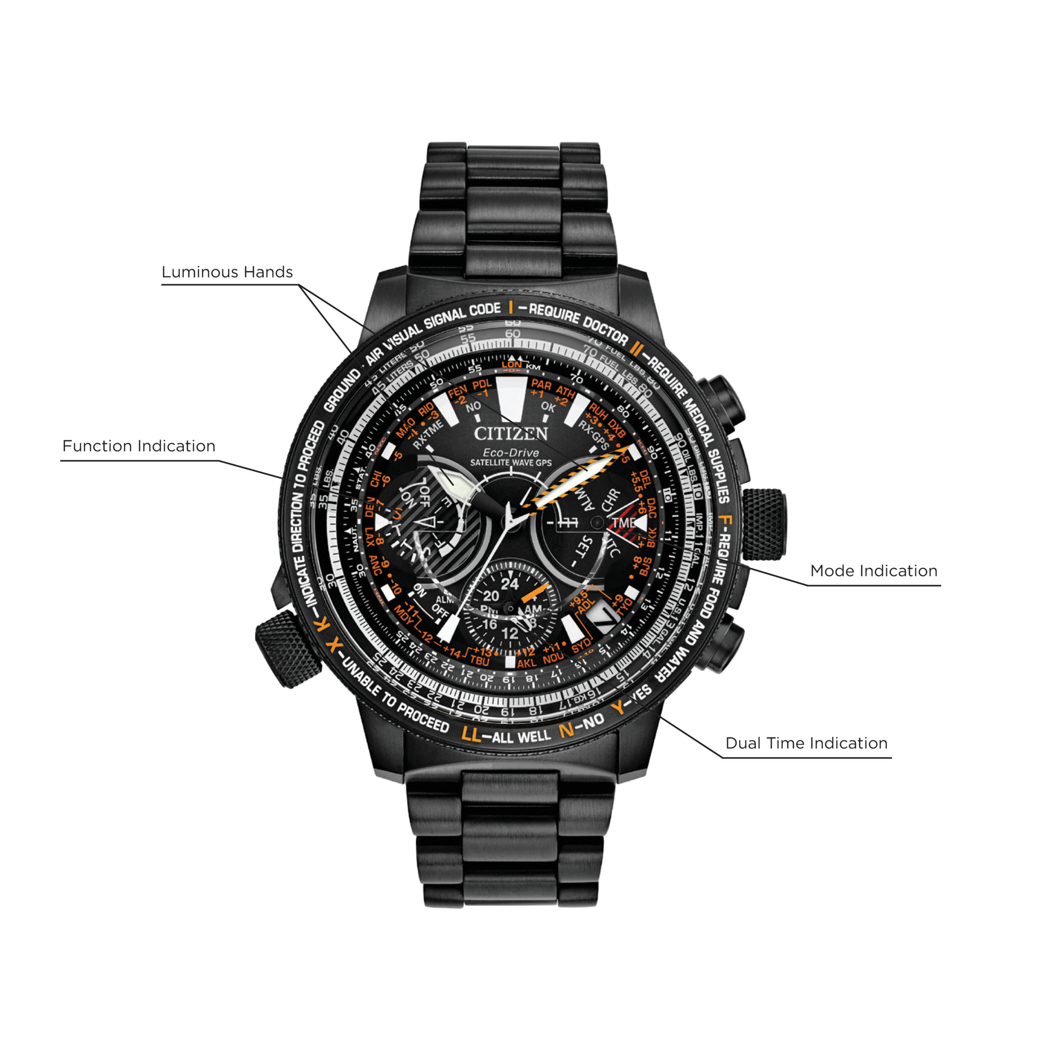 Citizen Satellite Wave GPS Eco-Drive Limited Edition Black Watch | CITIZEN